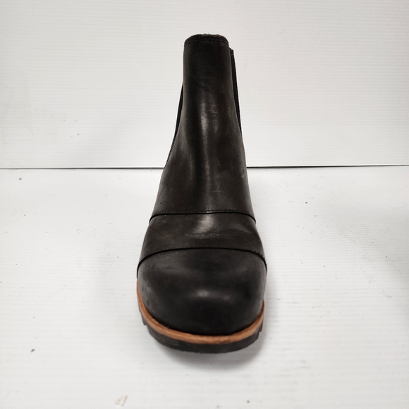 Sorel Women's Lea Wedge Black/Quarry High Top Boot 11 - Picture 9 of 15